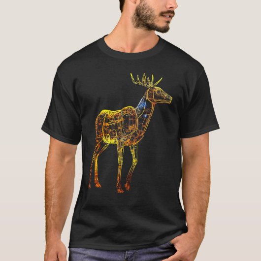 Deer artwork motif  animal deer t-shirt (Voorkant)