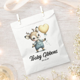 Deer Baby shower Bedankzakje