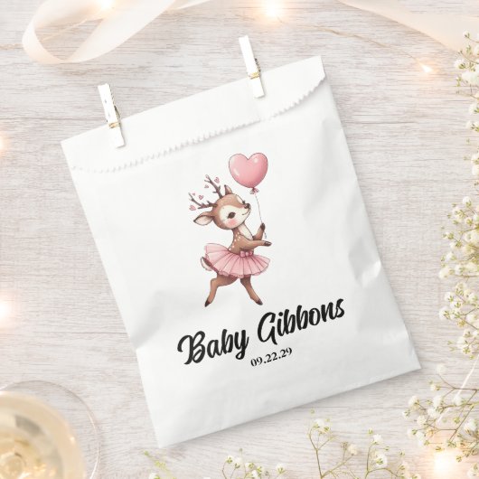 Deer Baby shower Bedankzakje (Geknipt)