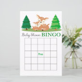 Deer baby shower bingo (Staand voorkant)