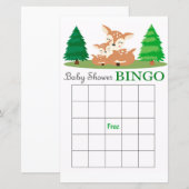 Deer baby shower bingo (Voorkant / Achterkant)