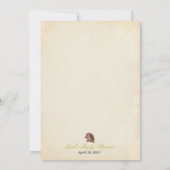 Deer Baby shower Boy Invitation Kaart (Achterkant)