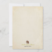 Deer Baby shower Girl Uitnodiging (Achterkant)