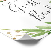 Deer Baby shower Guestbook Sign. Poster (Hoek)