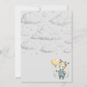 Deer Baby shower Kaart (Achterkant)