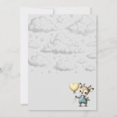 Deer Baby shower Kaart (Achterkant)