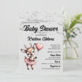 Deer Baby shower Kaart (Staand voorkant)