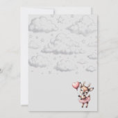 Deer Baby shower Kaart (Achterkant)