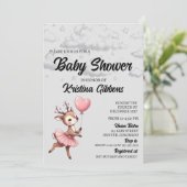 Deer Baby shower Kaart (Staand voorkant)