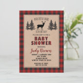 Deer Baby shower, kerstshow, Feestdagen Kaart (Staand voorkant)
