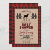 Deer Baby shower, kerstshow, Feestdagen Kaart (Voorkant / Achterkant)