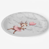 Deer Baby shower Papieren Bordje (Gekanteld)