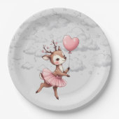 Deer Baby shower Papieren Bordje (Voorkant)