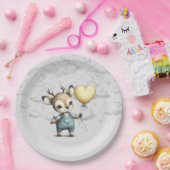 Deer Baby shower Papieren Bordje (Feest)
