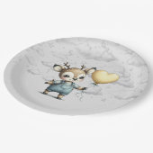 Deer Baby shower Papieren Bordje (Gekanteld)