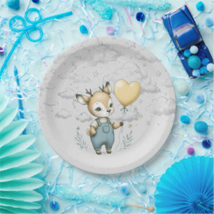 Deer Baby shower Papieren Bordje