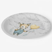 Deer Baby shower Papieren Bordje (Gekanteld)