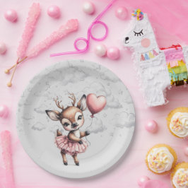 Deer Baby shower Papieren Bordje