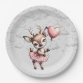 Deer Baby shower Papieren Bordje (Voorkant)