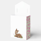 Deer Baby shower Woodland Fawn Pink Bedankdoosjes (Geopend)
