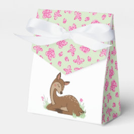 Deer Baby shower Woodland Fawn Pink Bedankdoosjes