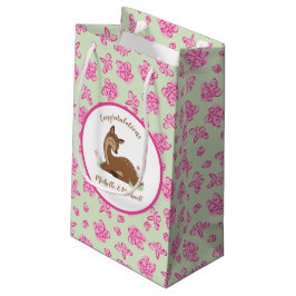 Deer Baby shower Woodland Fawn Pink Klein Cadeauzakje