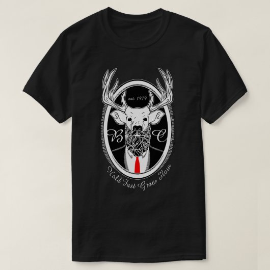 Deer Beard Suit BLK T-shirt (Design voorkant)