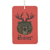 Deer + Beer = bier Luchtverfrisser (Voorkant)