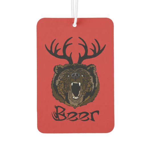 Deer + Beer = bier Luchtverfrisser (Achterkant)