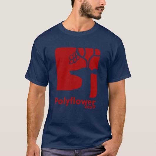 Deer Beer Red - Polyflower 2009 T-shirt (Voorkant)