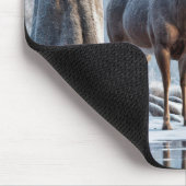 Deer beroemd gemaakt door Icy Pond Muismat (Hoek)