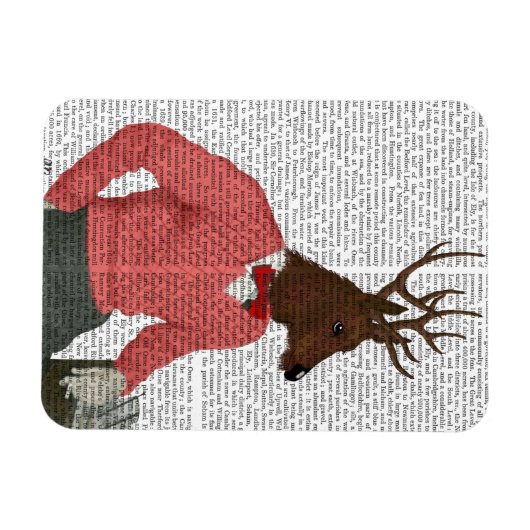 Deer bij de balk magneet (Horizontaal)