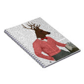 Deer bij de balk notitieboek (Rechterzijde)