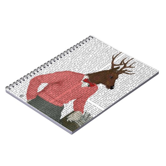 Deer bij de balk notitieboek (Linkerzijde)