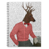 Deer bij de balk notitieboek (Voorkant)