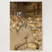 Deer bij de Kasuga Shrine Yoshida Hiroshi 1928 Legpuzzel (Verticaal)