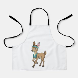 Deer bij Fitness met handdoek Schort