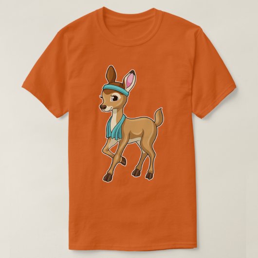 Deer bij Fitness met handdoek T-shirt (Design voorkant)