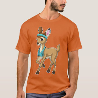Deer bij Fitness met handdoek T-shirt