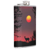 Deer bij Sunset Heupfles (Rechts)