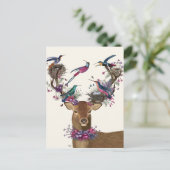 Deer Birdkeeper, Tropische vogelnesten Briefkaart (Staand voorkant)
