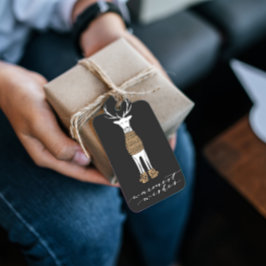 Deer Black Holiday | kerstcadeaus Cadeaulabel