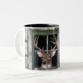 Deer Blind Tweekleurige Koffiemok (Voorkant links)