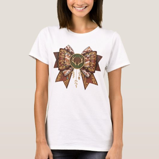 deer bow coquette style t-shirt (Voorkant)