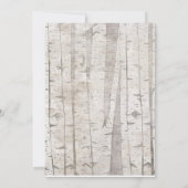 Deer Boy Baby shower Invitation Rustic Woodland Kaart (Achterkant)