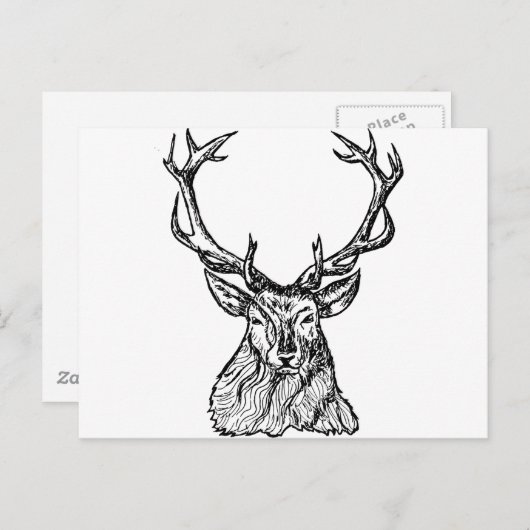 Deer Briefkaart (Voorkant / Achterkant)