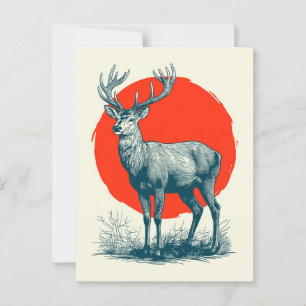 Deer Briefkaart