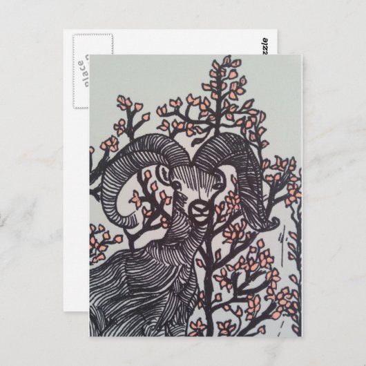 Deer Briefkaart (Voorkant / Achterkant)