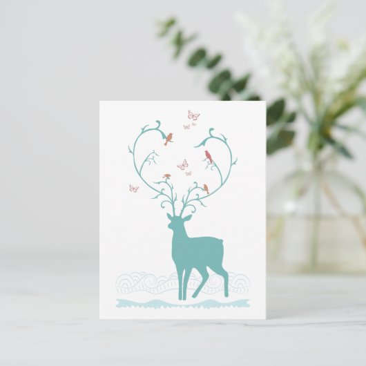 Deer Briefkaart (Staand voorkant)