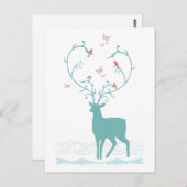 Deer Briefkaart (Voorkant / Achterkant)
